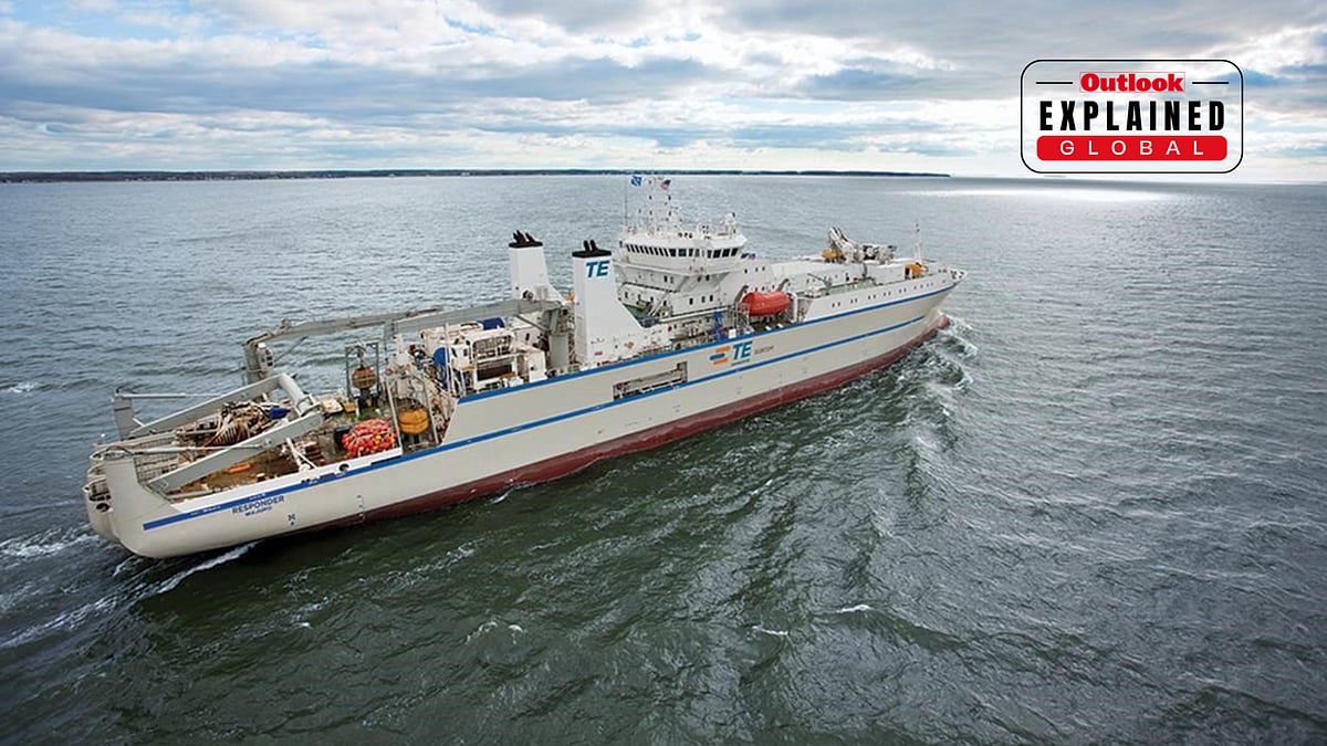 Representative Image - The SubCom CS Responder, a specialised vessel used to install and maintain undersea communications cables. -  | International Cable Protection Committee (ICPC)