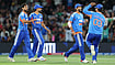 India Vs New Zealand LIVE Updates, 2nd T20I: Bevon Jacobs And Glenn Phillips Look To Stabilise Kiwis | NZ 66/3 (10) X/BCCI : Indian players celebrating after a dismissal during the India vs New Zealand 2nd T20I in Christchurch