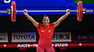 Ahmedabad To Host 2029 Senior Weightlifting World Championships, First For India | Photo: AP/Dita Alangkara : Mirabai Chanu Saikhom of India competes during the women's 49kg weightlifting final at the Asian Games in Nagoya, Japan, Wednesday, Sept. 23, 2026.