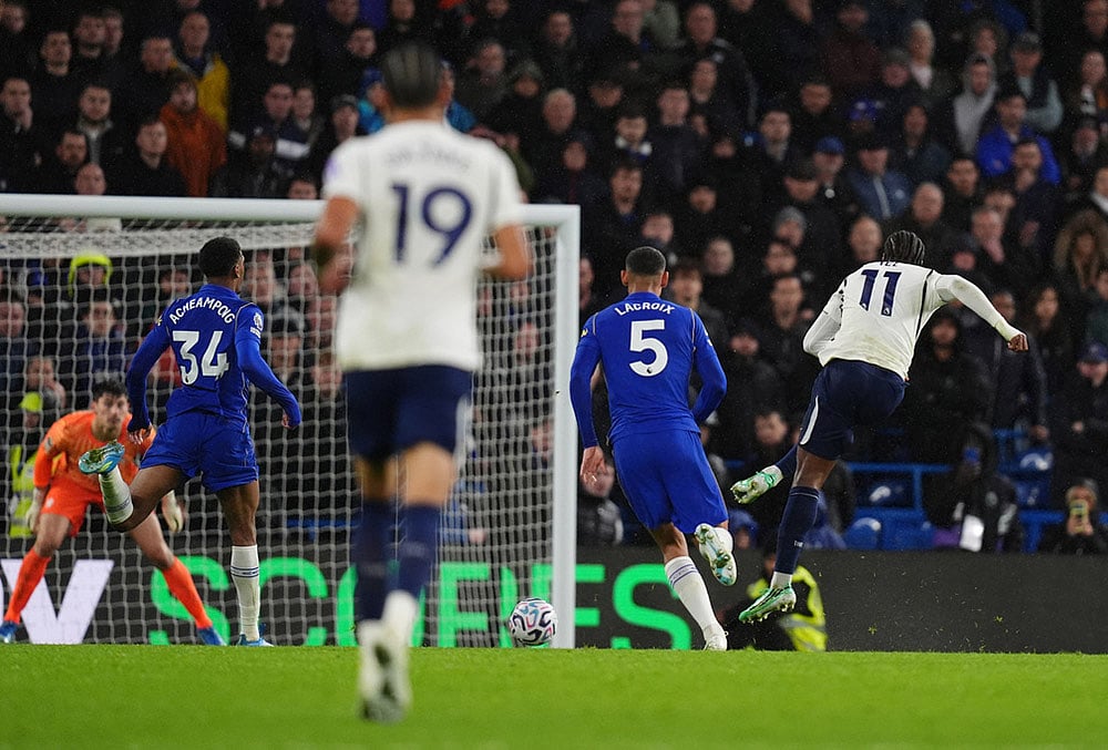 Chelsea vs Tottenham Hotspur premier league highlights-Mathys Tel