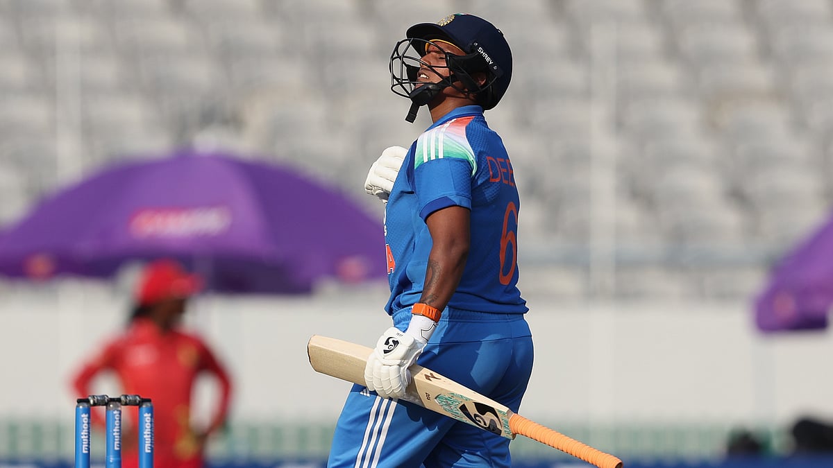 Deepti Sharma provided explosive middle-order momentum during the India vs Zimbabwe 2nd ODI to reach her second ODI hundred. - bcciwomen/x