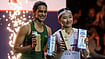 PV Sindhu's Winless Run Against An Se Young Continues As She Loses French Open Final | Photo: X/Badminton Photo : (L-R) PV Sindhu and An Se Young at the podium ceremony of the French Open 2026