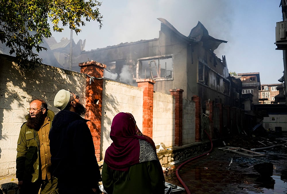 Fire in Srinagar