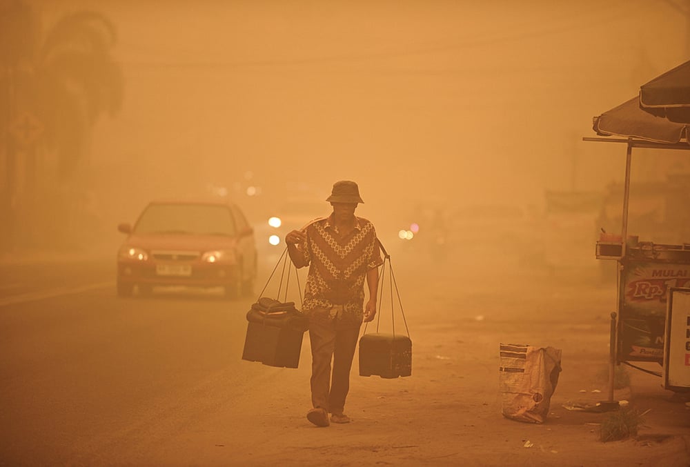 Indonesia haze photos