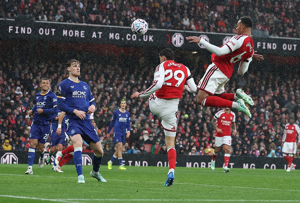 Arsenal vs Everton premier league highlights-Arsenals Gabriel