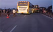 Chhattisgarh Accident  : Three killed, eight injured as bus crashes into truck in Chhattisgarh