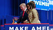 Bawdy Body: Trump Makes Lewd Remark On Nicki Minaj, Apologises AP Photo/Julia Demaree Nikhinson : President Donald Trump, left, escorts Nicki Minaj off stage after Minaj spoke during a campaign rally at McMorran Place Sports and Entertainment Center