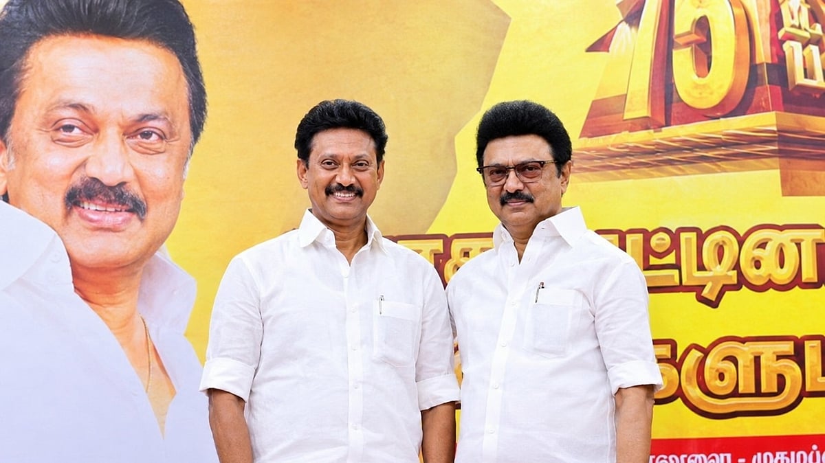Anbil Mahesh Poyyamozhi (Left) - File Photo | X 