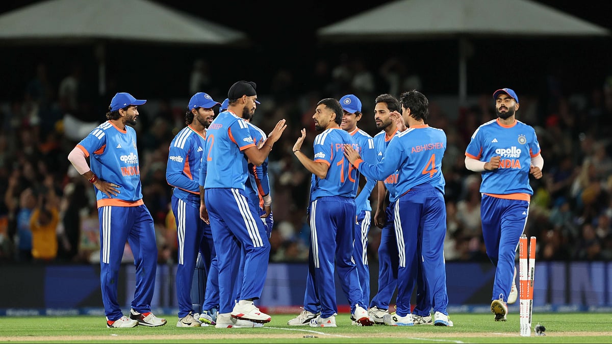 India men's cricket team during the 2nd T20I vs New Zealand on October 24 in Christchurch - | Photo: X/BCCI