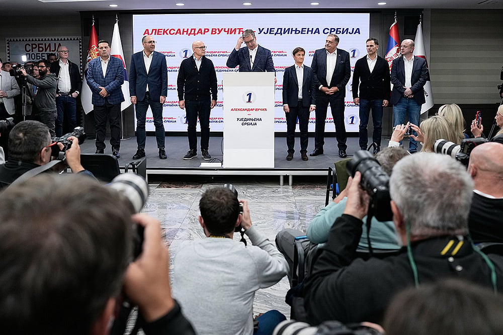 Aleksandar Vucic Serbia election results