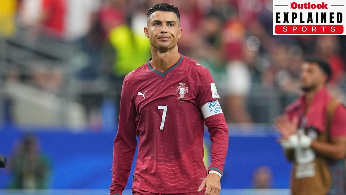 Portugal's Cristiano Ronaldo leaves the pitch after the World Cup round of 16 soccer match between Portugal and Spain in Arlington, Texas, near Dallas. -  Julio Cortez/AP Photo