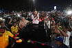 | Photo: AP/Javier Campos : Venezuelan opposition leader and Nobel Peace Prize laureate Maria Corina Machado arrives in Caracas following her return to the country after months abroad, Sunday, Oct. 25, 2026.