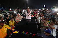 In Photos: Cheers, Flags And Crowds As María Corina Machado Returns To Venezuela | Photo: AP/Javier Campos : Venezuelan opposition leader and Nobel Peace Prize laureate Maria Corina Machado arrives in Caracas following her return to the country after months abroad, Sunday, Oct. 25, 2026.