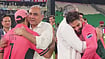 | Photo: Veto App (Screengrab) : PCB Chairman Mohsin Naqvi with Shadab Khan and Haris Rauf after their win against England