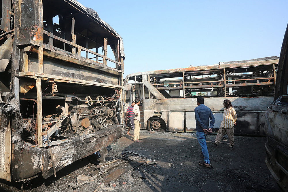 Bhopal bus terminal fire