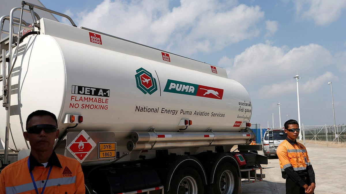An aviation-fuel tanker at the Thilawa terminal near Yangon, Myanmar. The terminal has been part of the country's aviation-fuel supply infrastructure. -  | Reuters