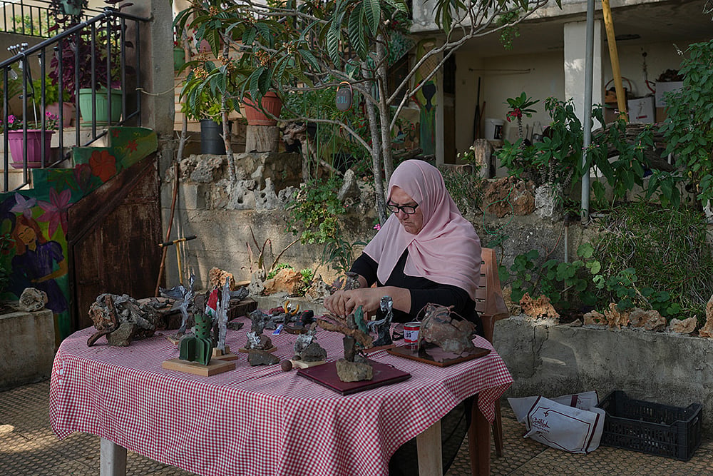 Lebanon Israel Shrapnel Art