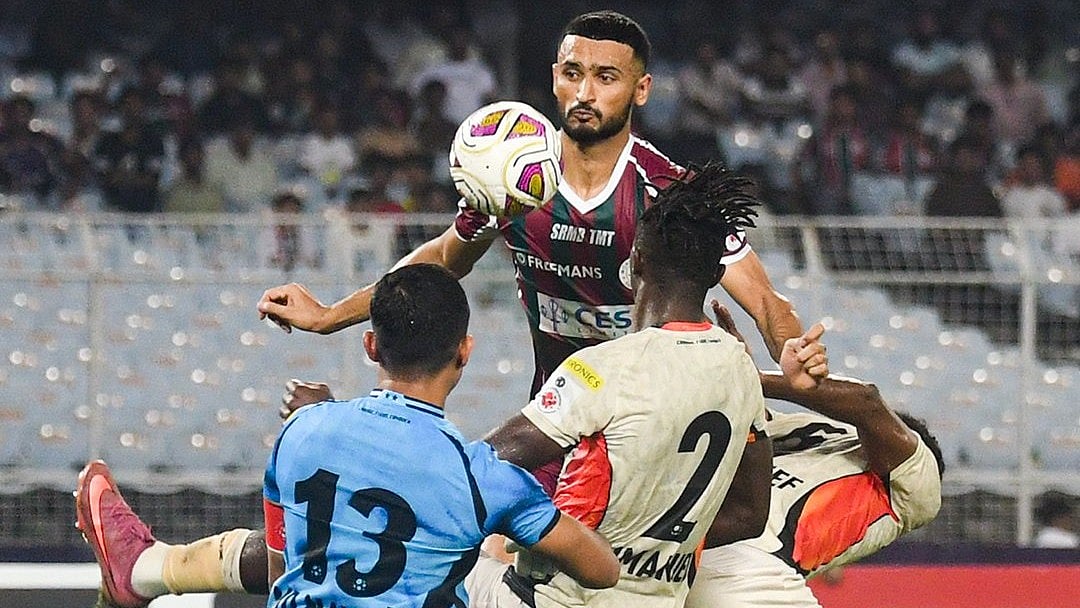 Manvir Singh on his way to score the goal during the Mohun Bagan vs Chennaiyin FC ISL 2026-27 match.  - IndSuperLeague/X