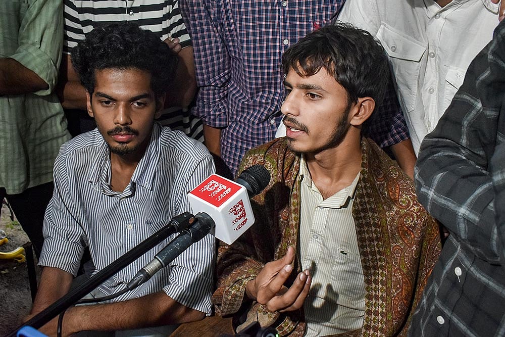 Jamia Millia Islamia students Rehan Khan and Ebin Basil