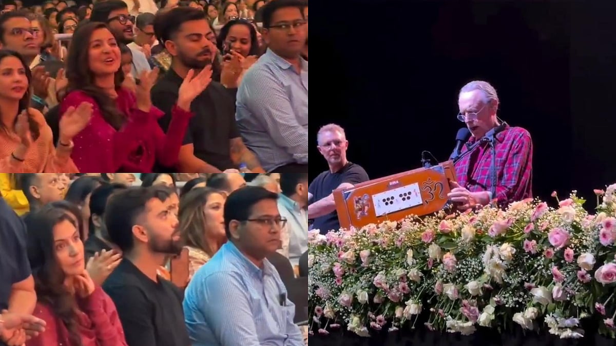 Anushka Sharma, Virat Kohli attend Krishna Das' Mumbai concert - X