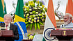| Photo: PTI/Ravi Choudhary : PM Narendra Modi with Brazil's Lula da Silva during a joint press meet in New Delhi