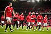 | Photo: AP/Dave Thompson : Manchester United players leave the pitch after losing the English Premier League soccer match between Manchester United and Bournemouth in Manchester, England, Sunday, Oct. 25, 2026.