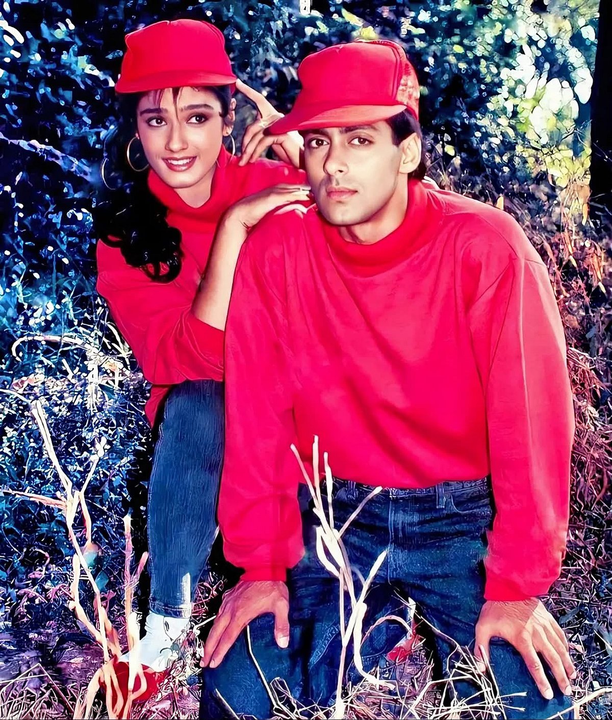 Raveena Tandon and Salman Khan in a still from Patthar Ke Phool