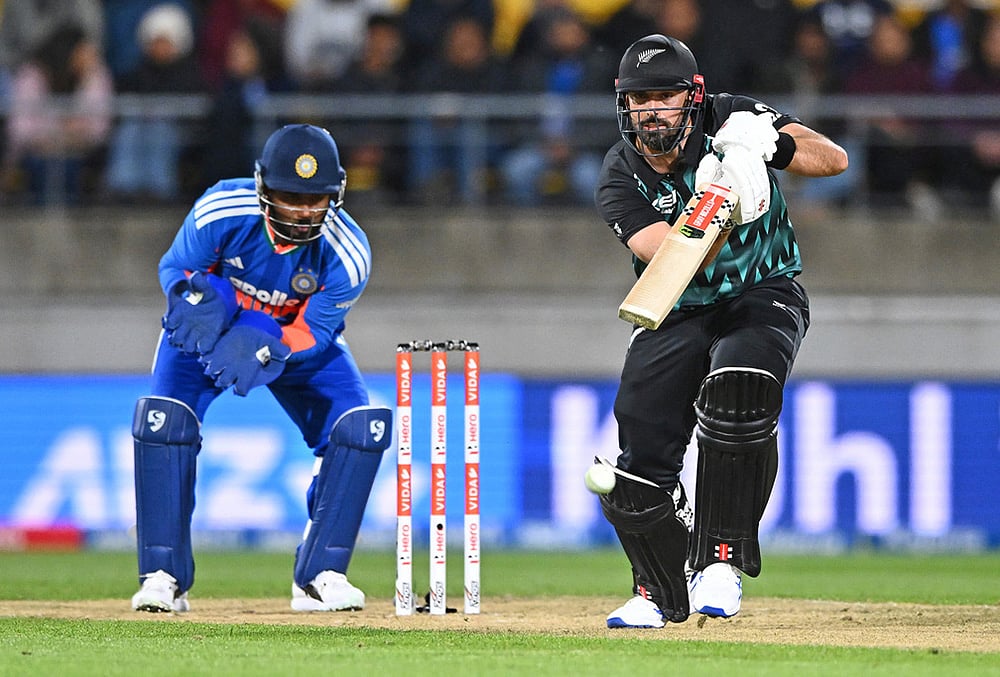 India vs New Zealand 3rd T20 Cricket match highlights-Daryl Mitchell