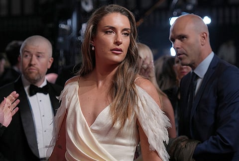 London City Lionesses' Alexia Putellas attends the Ballon d'Or ceremony at the London Palladium Theatre in London, England, Monday, Oct. 26, 2026.