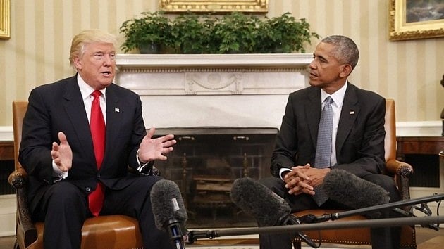 US President Donald Trump and former President Barack Obama | - File Pic |
