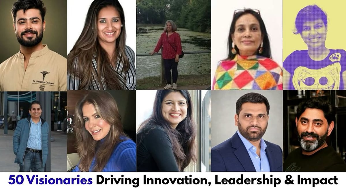 Grid of 50 visionaries driving innovation, leadership, and impact
