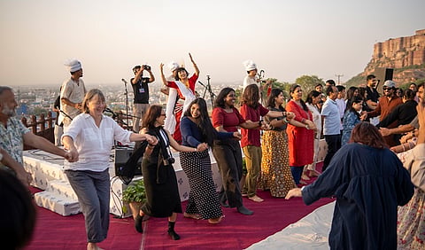 The audience in action, Jodhpur RIFF 2026