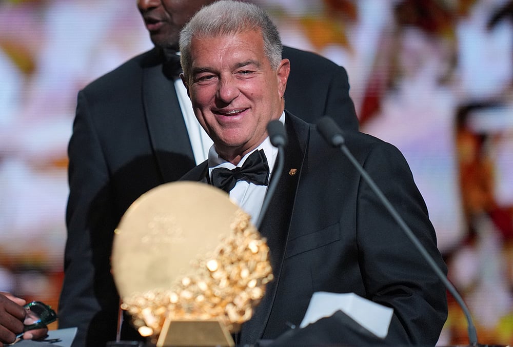 Ballon dOr awards ceremony 2026 London highlights-President of FC Barcelona Joan Laporta