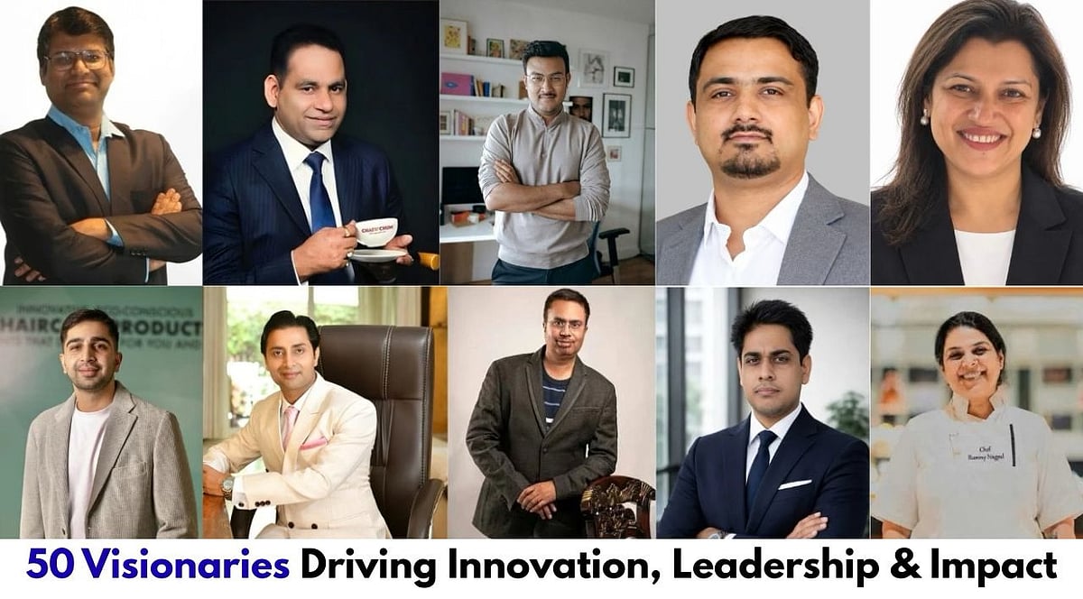 Professional headshots of 50 visionaries driving innovation