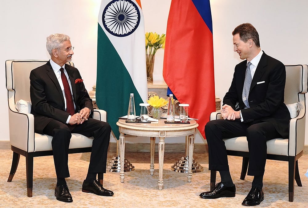 Jaishankar with Liechtenstein Prince