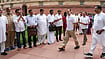 | Photo: PTI/Arun Sharma : Nation Demanding Account Of Ram Temple Donations; 'Chanda Chors' Can't Evade Accountability: Cong