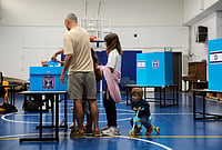 | Photo: AP/Ohad Zwigenberg : Voters cast their ballots at a polling station during Israel's general election in Jerusalem Tuesday, Oct. 27, 2026. 