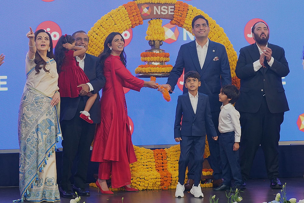 Listing ceremony of Jio Platforms Limited