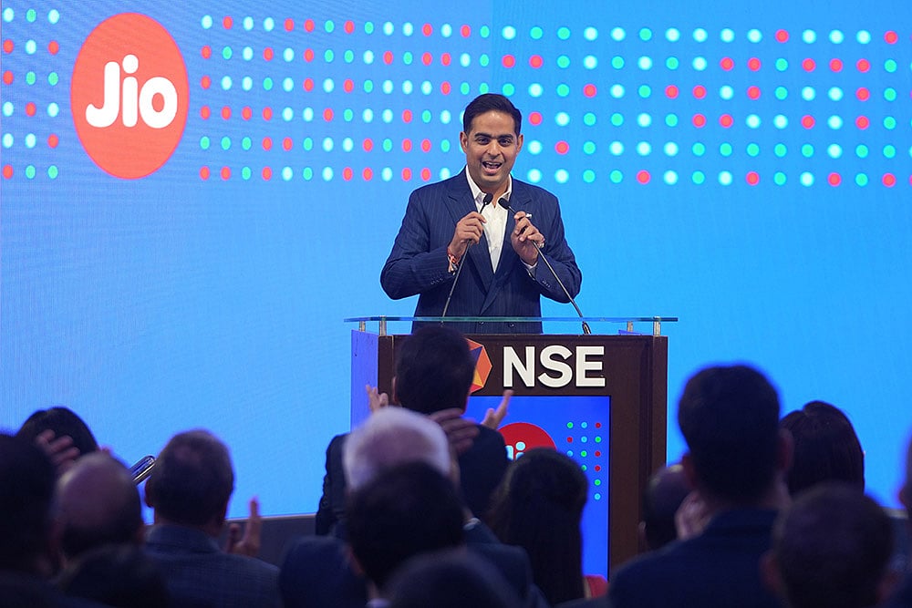 Listing ceremony of Jio Platforms Limited