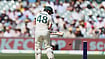 | Photo: AP/James Elsby : Australia's Josh Inglis bowled out by England's Josh Tongue during play on day one of the third Ashes cricket test between England and Australia at the Adelaide Oval in Adelaide, Australia.