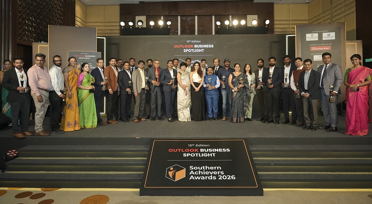 Group photo of business award recipients at the 2026 Southern Achievers Awards.