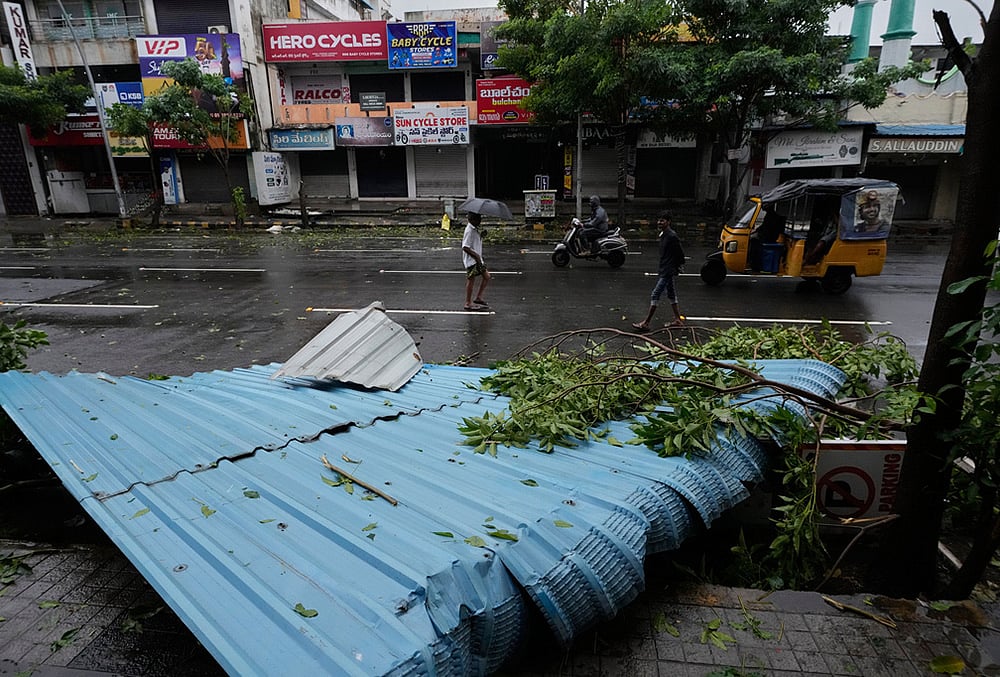 Andhra Pradesh cyclone damage
