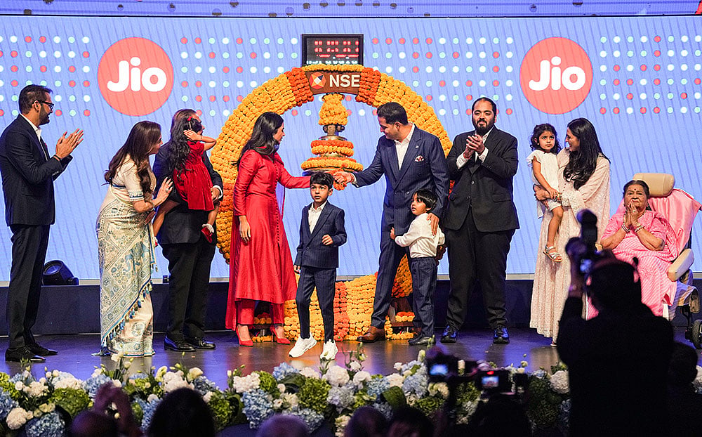 Listing ceremony of Jio Platforms Limited
