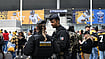 (AP Photo/Emma Da Silva) : Police officers patrol outside the Stade de France stadium before the start of the NFL football game between Pittsburgh Steelers and New Orleans Saints in Saint-Denis, outside Paris, Sunday, Oct. 25, 2026.