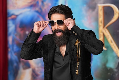 Yash arrives at the premiere of "Ramayana" on Tuesday, Oct. 27, 2026, at the Academy Museum of Motion Pictures in Los Angeles. 
