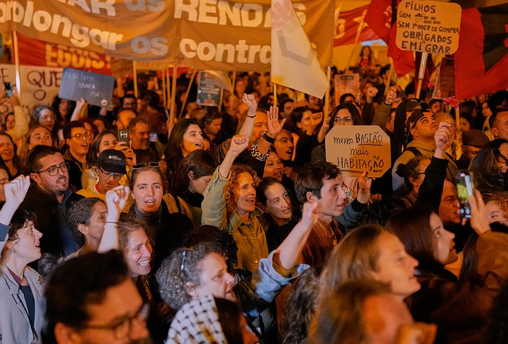 Portugal housing protest pics
