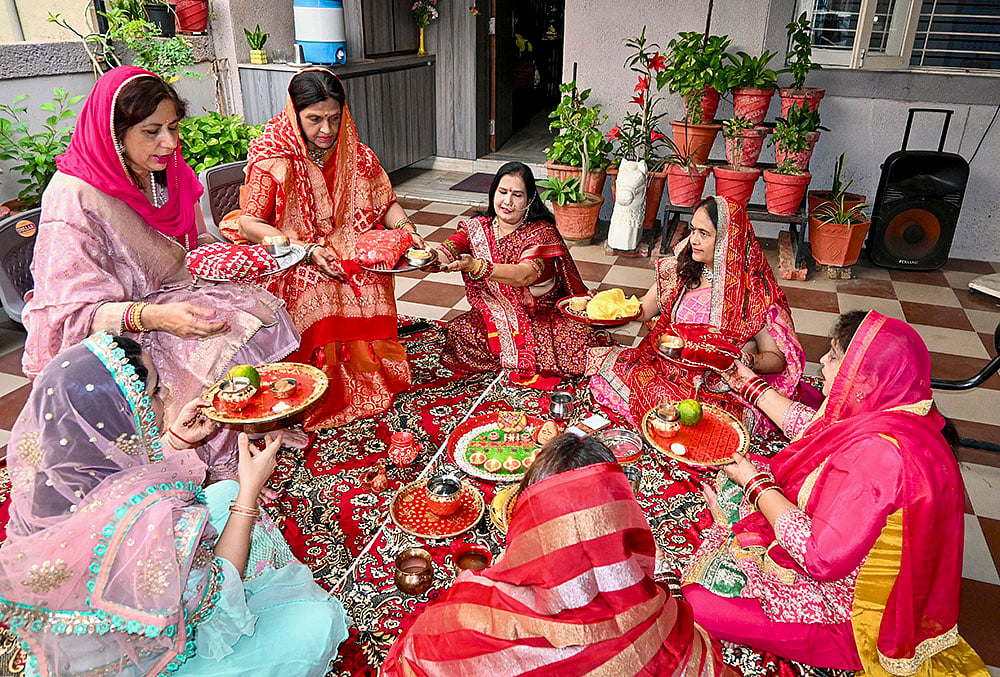 Karwa Chauth puja
