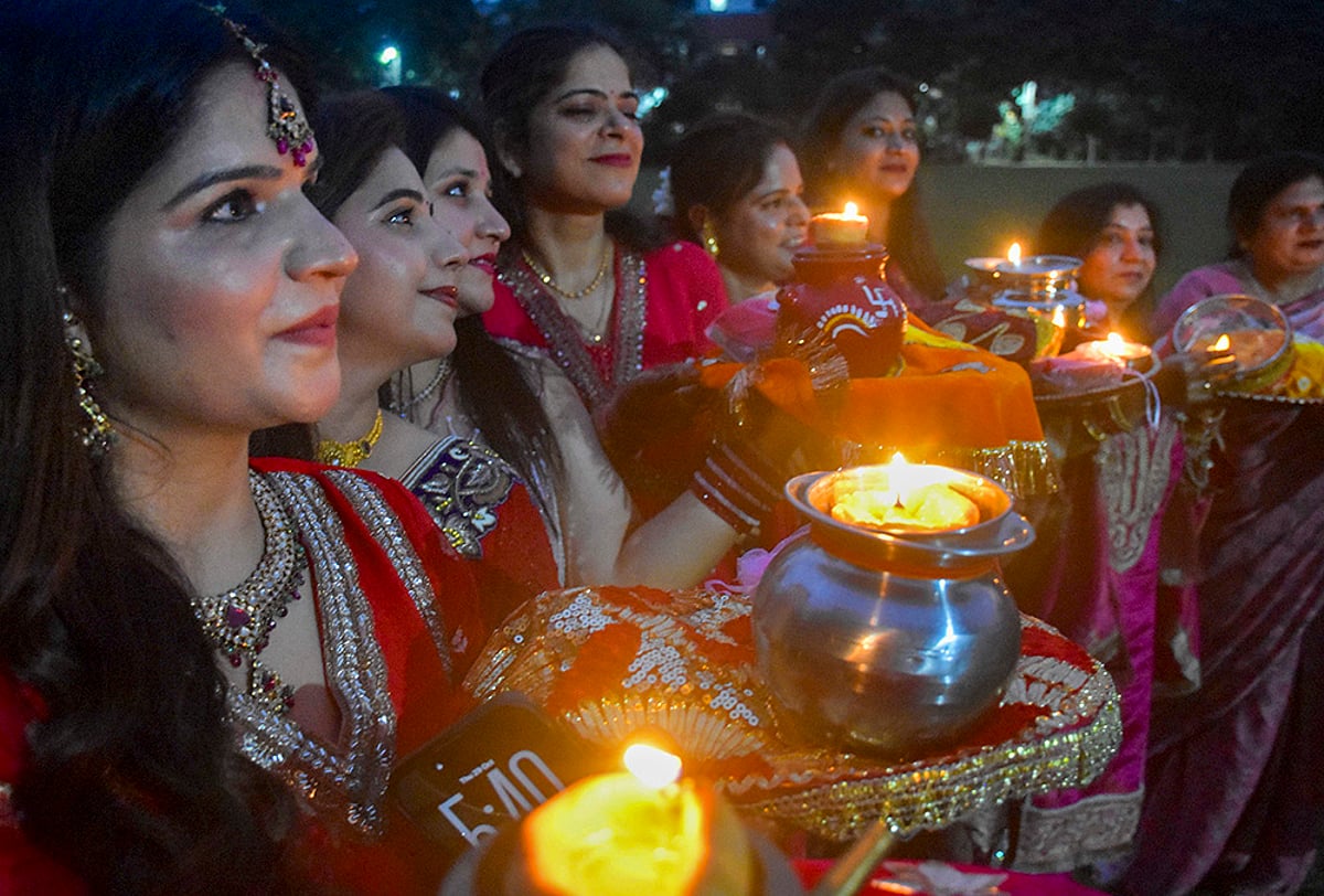 'Karva Chauth' celebration in Moradabad