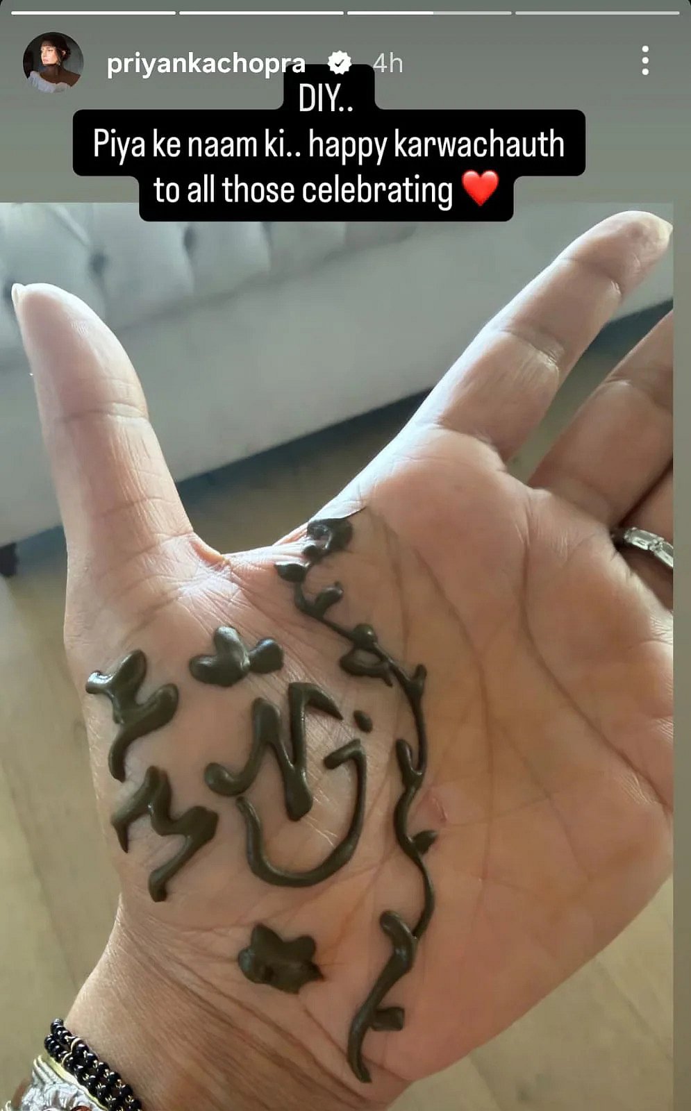 Priyanka Chopras Mehndi Design