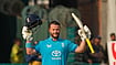 (AP Photo/K.M. Chaudary) : England's Ben Duckett celebrates after scoring a century during the tri-series one-day international cricket match between Sri Lanka and England, in Lahore, Pakistan, Thursday, Oct. 29, 2026.
